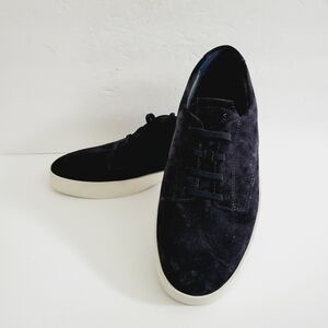 New Vince Pine Slip-On Coastal Dark Blue Suede, Size 8